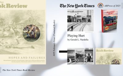 The New York Times Book Review (NYTBR) features “Playing Hurt” by Gerald L. Nardella